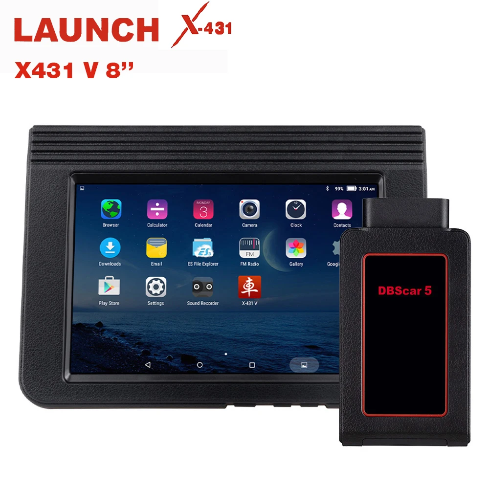 LAUNCH X431 V 8 дюймовый Bluetooth Wi Fi полный диагностический инструмент для автомобиля с