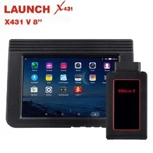 LAUNCH X431 V 8 Inch Bluetooth Wi-Fi Full System Car Diagnostic tool Support ECU Coding X-431 V+ Mini Auto Scanner OBD2 Scanner LAUNCH X431 V 8 Inch Bluetooth Wi-Fi Full System Car Diagnostic tool Support ECU Coding X-431 V+ Mini Auto Scanner OBD2 Scanner