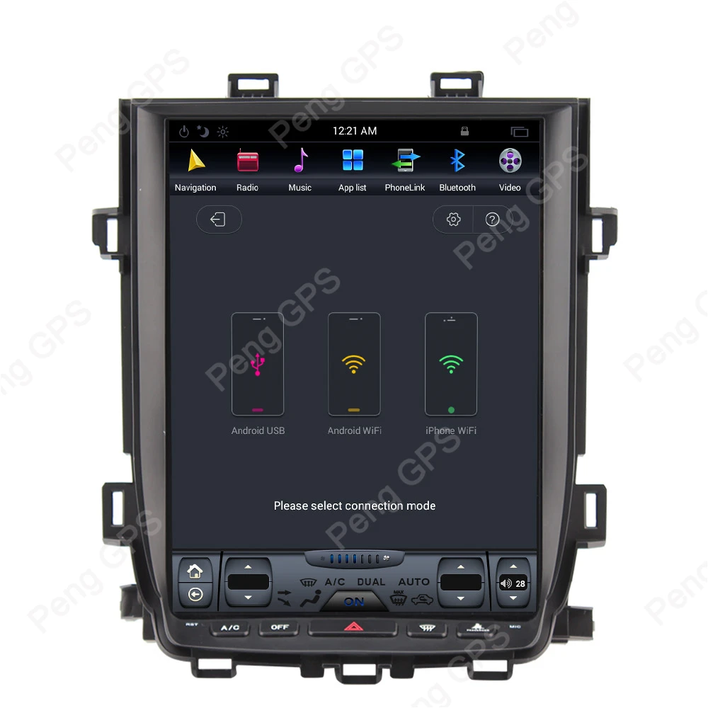 Flash Deal 12.1" IPS Screen Android 7.1 Car GPS Navigation DVD Player for Toyota Alphard 2007-2013 Tesla Style 4 Core 1080P WIFI Headunit 6