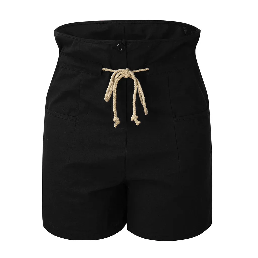 Шорты женские модные повседневные хлопковые летние шорты szorty Jersey Walking Spodenki Damskie Короткие Женские панталоны Cortos Mujer - Цвет: Black