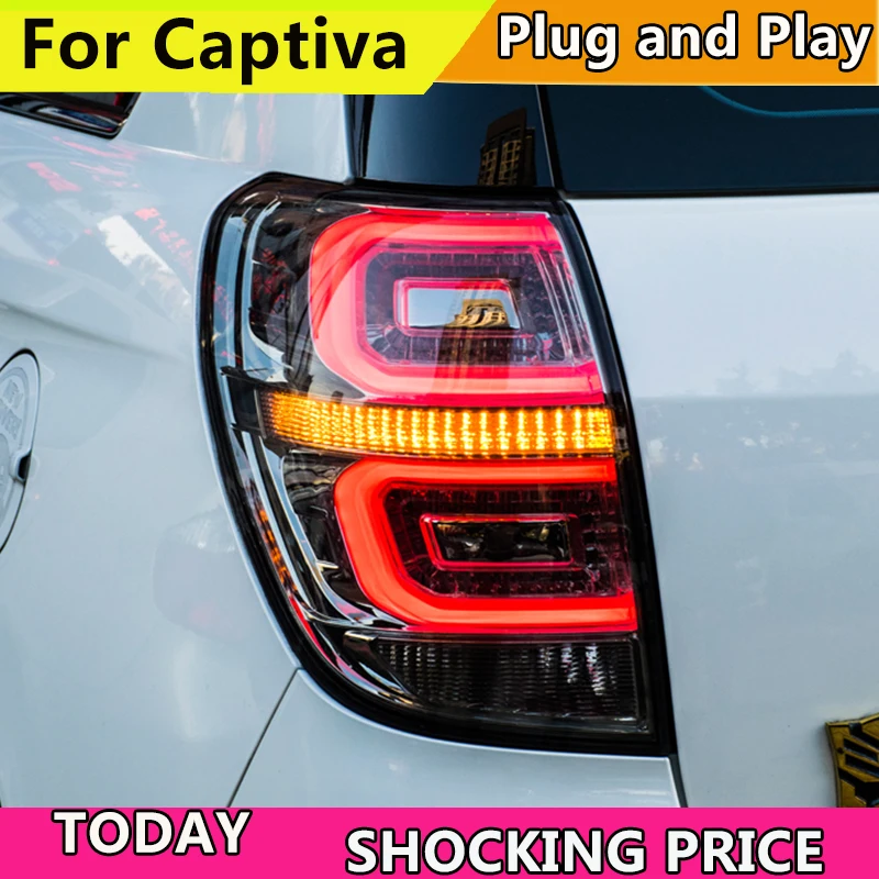 Car Styling tail lights For Chevrolet Captiva taillights 2008-2016 LED Tail Lamp rear trunk lamp DRL+signal+brake+reverse Light Car Styling tail lights For Chevrolet Captiva taillights 2008-2016 LED Tail Lamp rear trunk lamp DRL+signal+brake+reverse Light