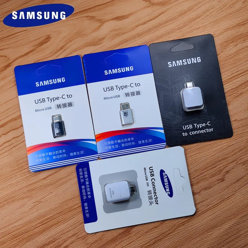 

Original Samsung OTG Adapter cable USB Type C to connector Micro USB adapter for Galaxy S5 S6 S7 Edge A3 A7 A8 A9 S9 S10 S8 PLUS