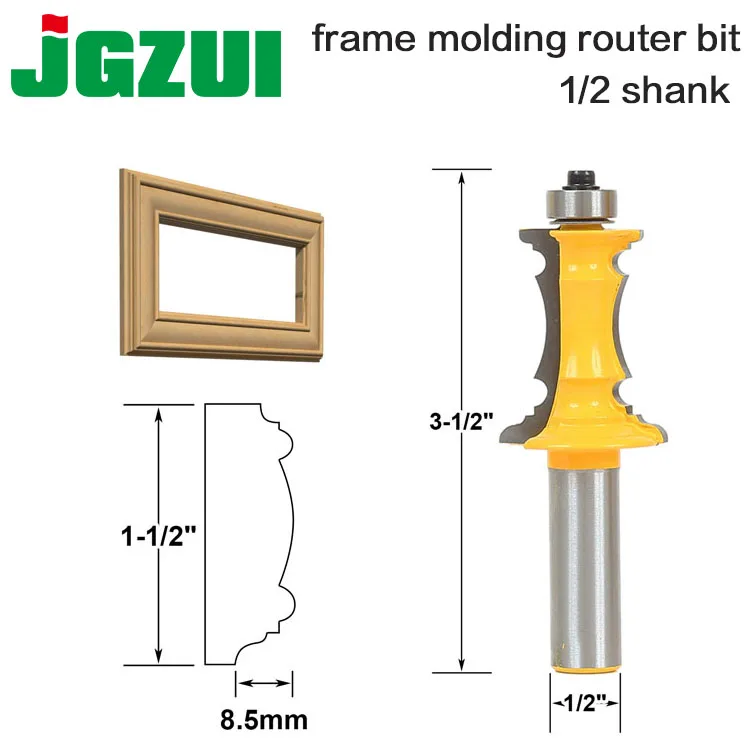 Mitered ящик передний молдинг фреза-долото для обработки древесины "хвостовик 1/2 инструмент