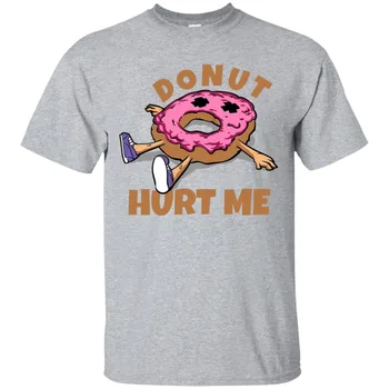 

Donut Graphic T-Shirt Do Not Hurt Me Quote Men Unisex Summer Men O-Neck Print Fashion Slim Short Sleeve O Neck T Shirt