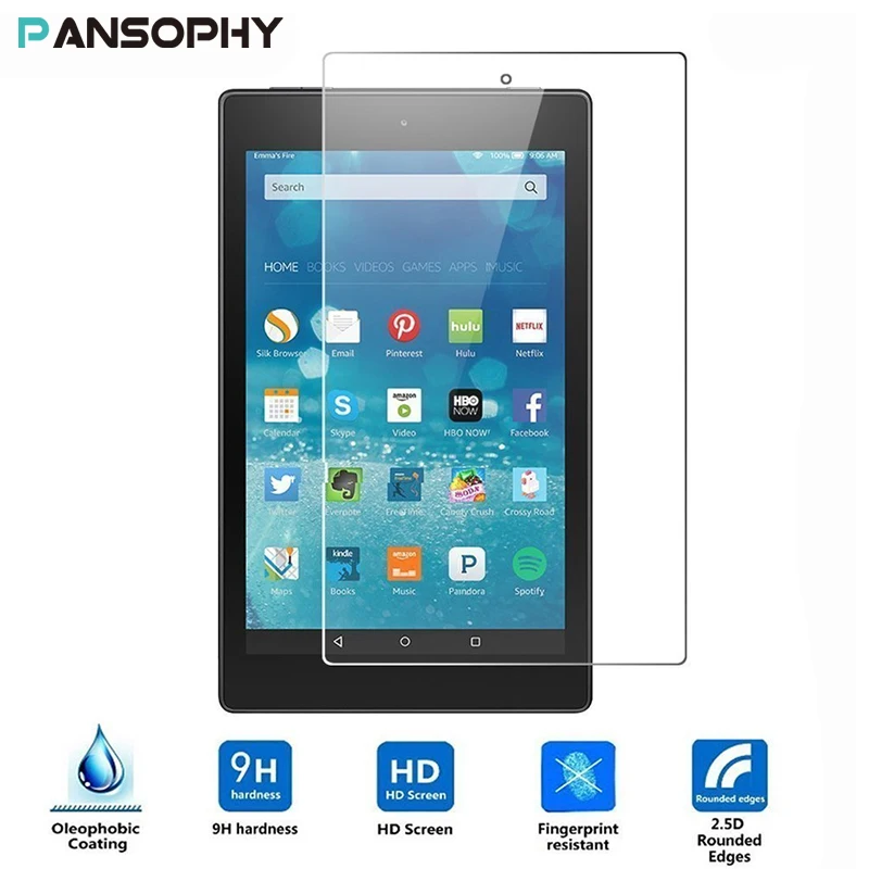 Premium Screen Protector For Amazon Kindle Fire 7 HD7 HD 7 Tempered