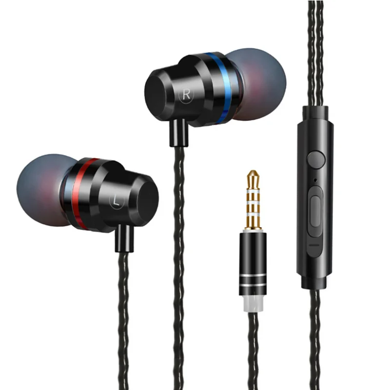 3 5mm Stereo Earbuds Earphone Super Bass Stereo Wired Headset With Microphone For Cell Phone Fone De Ouvido Computer Earbuds Aliexpress