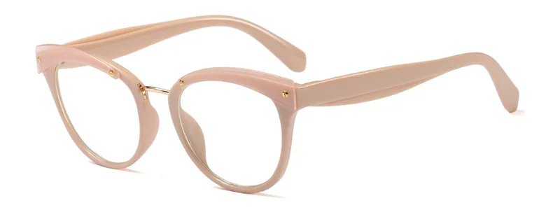 SHAUNA, уникальные, для бровей, для женщин, кошачий глаз, оправа, брендовые, дизайнерские, модные, оптические очки - Цвет оправы: Pink