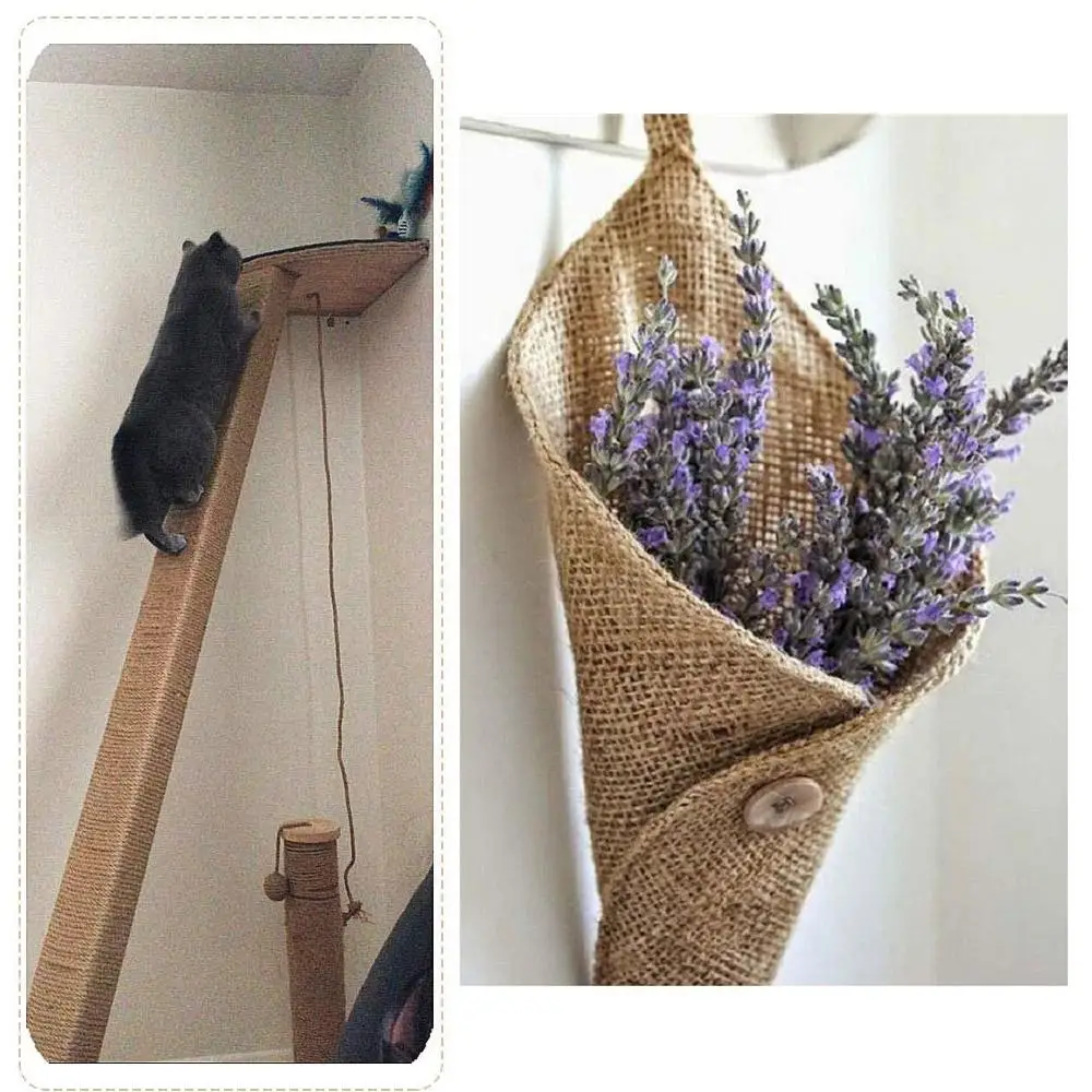 20 м DIY натуральные сизальные веревки для когтеточки кошек игрушки изготовления