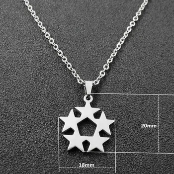 

Stainless Steel Five-Point Stars Necklace Pendant For Man & Women Fashion Gift Jewelry Findings