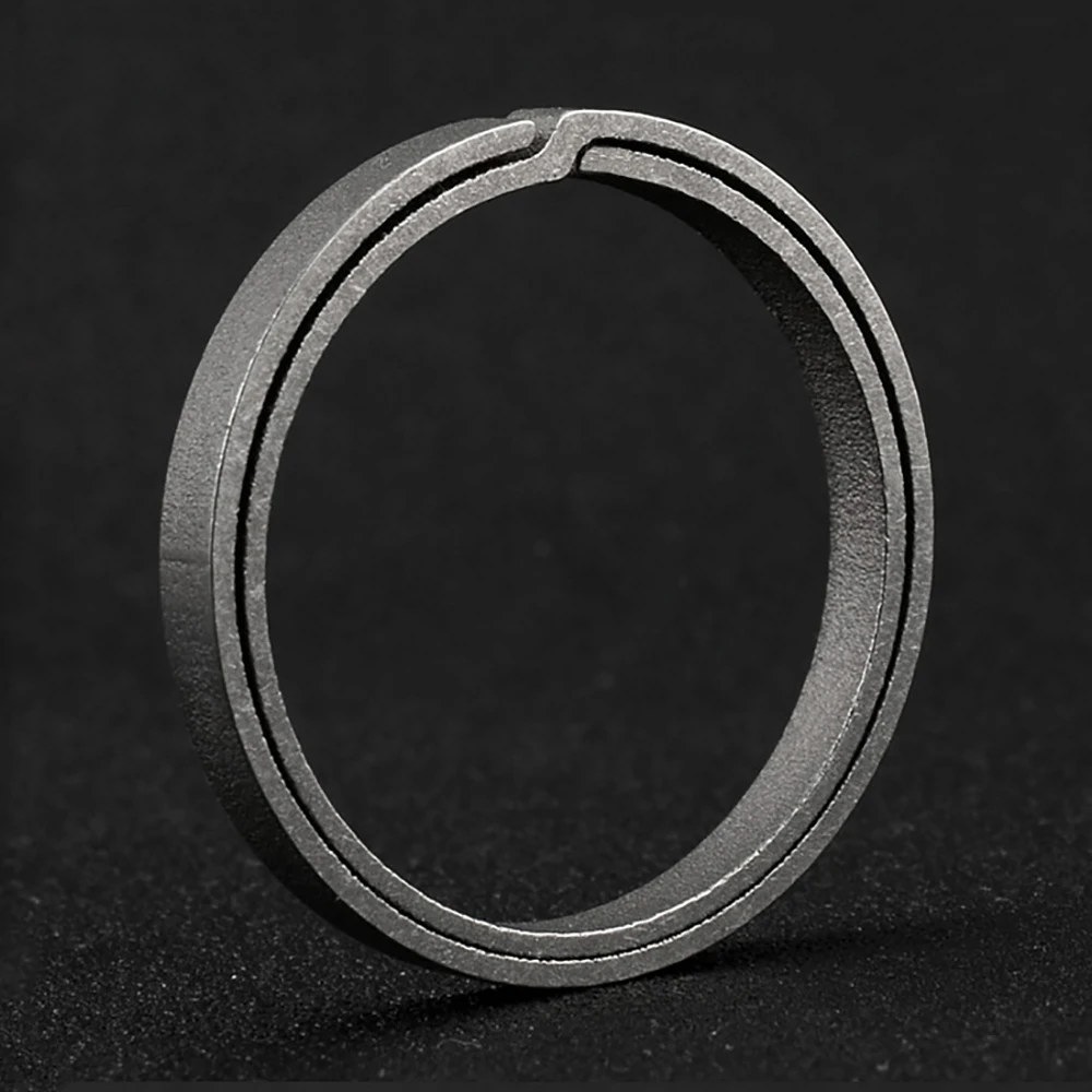 2019 Real Titanium Alloy Key Ring Super Lightweight Titanium Keychain