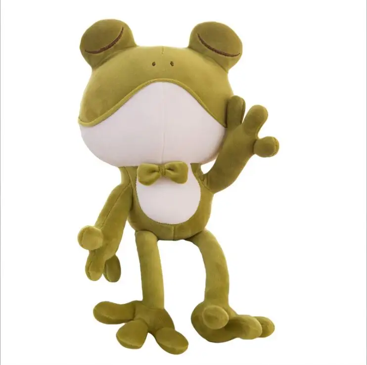 

Popular Stuffed soft Animals & Plush Toys Frog Doll Kids Sleeping Back pillow Cute Baby Accompany Doll Xmas Gift Stuffed Toy