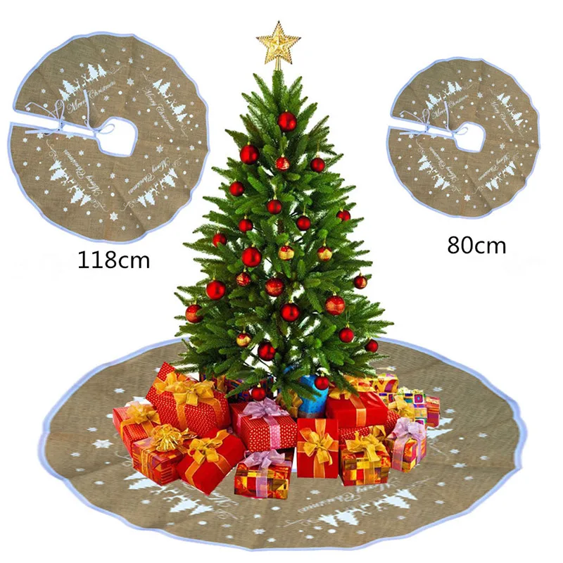 merry christmas burlap christmas tree skirt 80cm118cm new year christmas tree decorations christmas decorations for home in party diy decorations from home - Burlap Christmas Decorations merry christmas burlap christmas tree skirt 80cm118cm new year christmas tree decorations christmas decorations for home in party diy decorations from home - Burlap Christmas Decorations