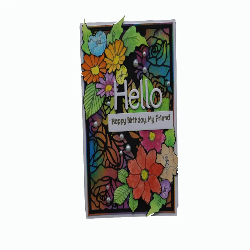  Retangle cutting metal dies flower frame scrapbooking DIY embossing paper card craft dies decorativ - 32954931261