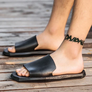 

Vogue Summer Men Slippers Unisex Flip Flops Casual Slippers Shoes For Male Black White Beach Slippers Fashion Shoes Men Sandals