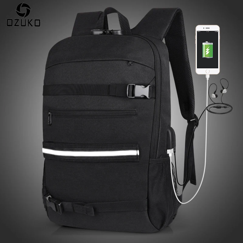 

New Arrival Multifunction USB charging Men 15.6inch Laptop Backpack For Teenager Fashion Male Mochila Anti-theft Travel backpack