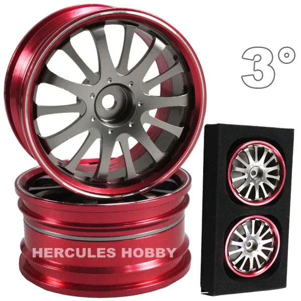 

Aluminum Alloy CNC Machined Wheels for RC Drift Touring On road Cars 1/10