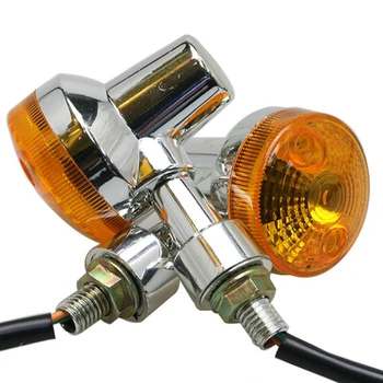 

1PCS Universal Front Rear Motorcycle Turn Signals Lamp Indicators Amber Lights