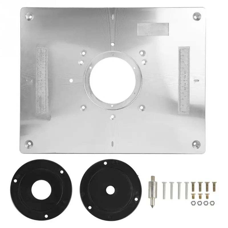 

300mm*235mm* 9.5mm DIY Router Table Insert Plate and Insert ring Woodworking