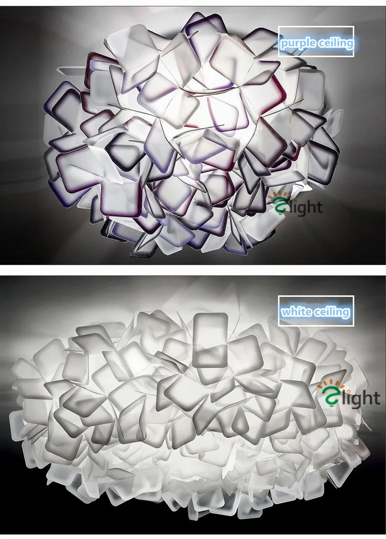 Nordic дизайнер Цветы светодиодные светильники потолочные блеск красочные акриловые Спальня светодиодный потолочный светильник Led