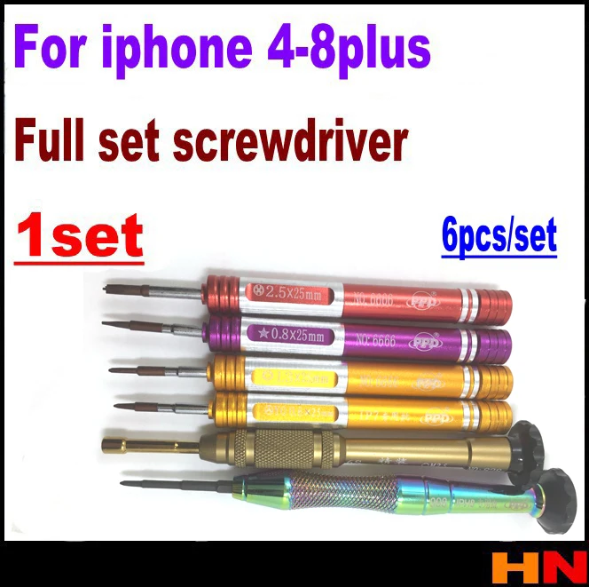 Набор отверток для iPhone 4 5 6 6s 7 P 8 p Plus полный набор 1 комплект отвертка Y Tech