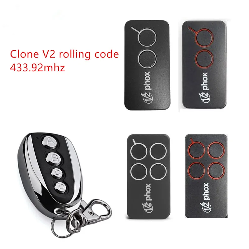 Buy V2 PHOX 2, PHOX 4 Garage Remote Control Duplicate