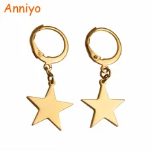 Серьги anniyo цвета золота из нержавеющей стали Guam для женщин девочек детские, Металлические Модные ювелирные изделия Kiribati подарки на день рождения#027921