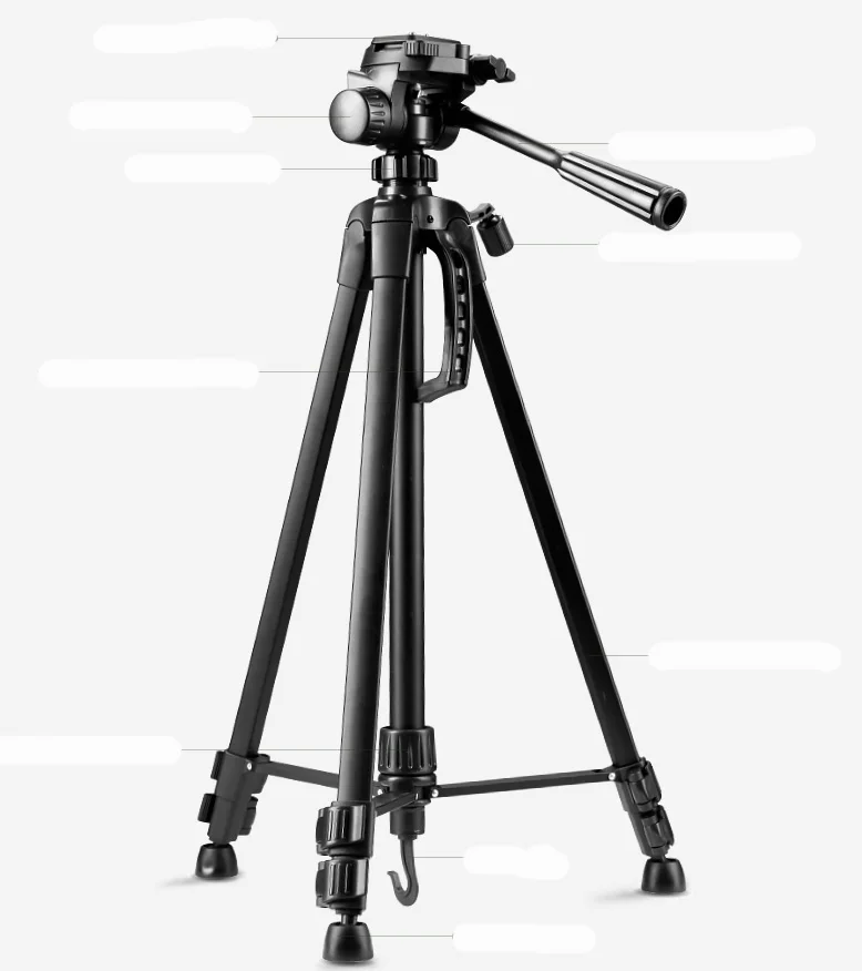 Professional Tripod stand for Camera Camcorder WF 3520 Black tripod