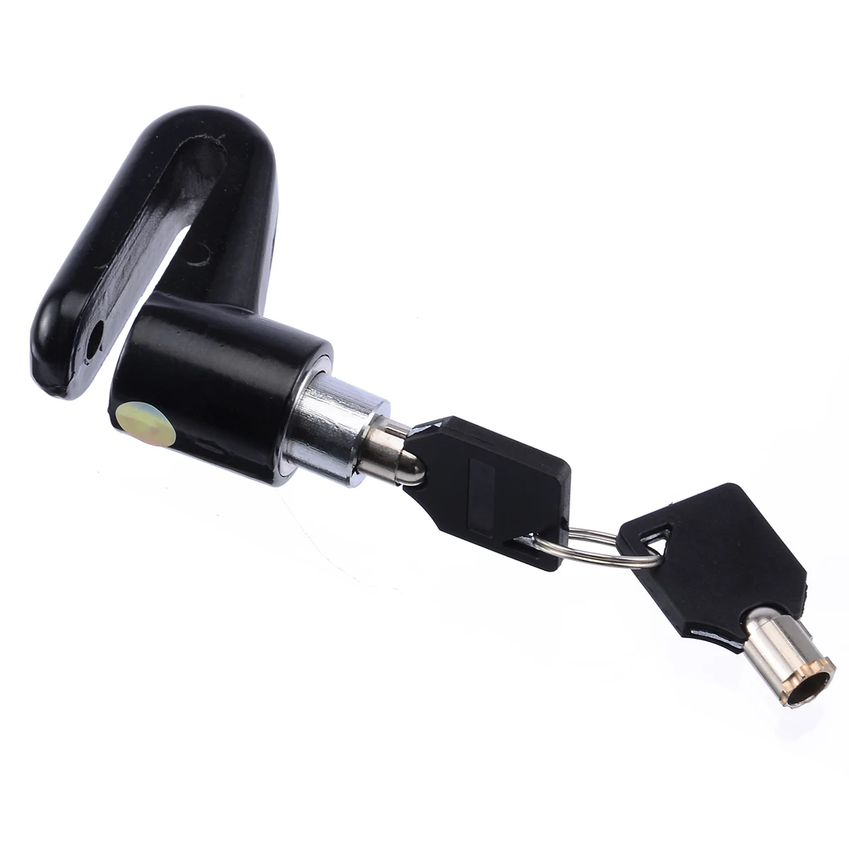Bicycle Lock Anti theft Cycling Lock Heavy Duty Motorbike Security Brake Scooter Disc Lock Padlock With 2 Keys Random Color