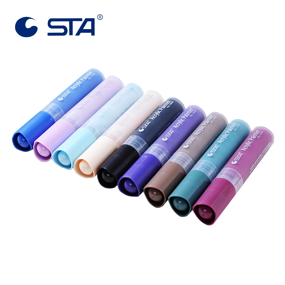 

STA 28Color Acrylic Paint Marker Sketch Stationery Set For DIY Manga Drawing Marker Pen School Student Painter Supplies