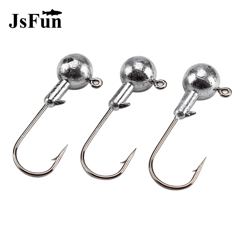 

50PSC/Lot New High Quality 1g/3g/5g Lead Head Hook Jigs Bait Fishing Hooks For Soft Lure Fishing Tackle L186