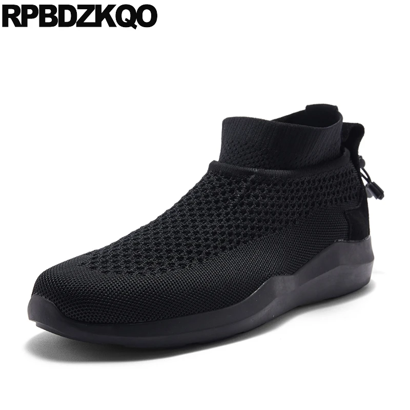 

Harajuku Round Toe Sock Fall Footwear Booties Sneakers Boots Platform Red Trainer Designer High Sole Shoes Men Top Thick Soled