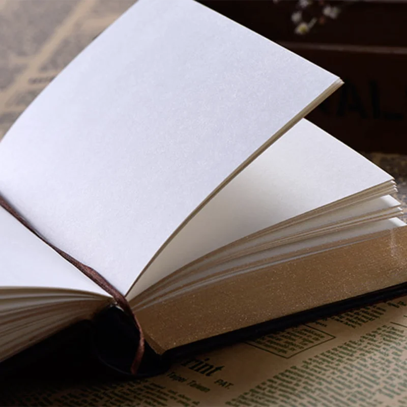 European Vintage Emboss Hardcover Notebook Luxury Leather Cover Black Gold Diary Journal Book Office School Stationery Supplies