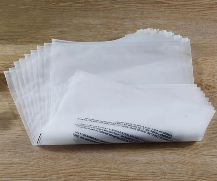 100 قطعة/الوحدة متجمد البلاستيك reclosable زيبر حقيبة مع تحذير الكلمات سميكة تخزين كيس التغليف للهدايا ملابس أحذية مجوهرات