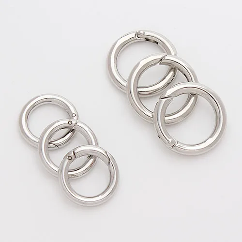 

10pcs/lot Silver Color Opening Loop Jump Rings Split Ring Connectors Clasps Dia 13mm 17mm for DIY Jewelry Making Findings F1946