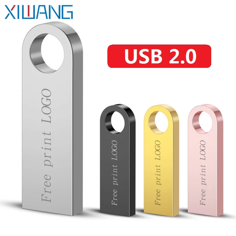

Memory Usb 2.0 Metal Usb Flash Drive 128gb Usb Memory Stick Waterproof Pen Drive 64GB 32GB 16GB 8GB Pendrive Wholesale Free Logo