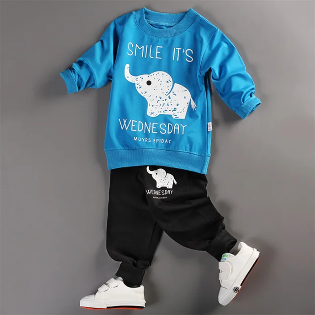Buy 18M 5T Baby Boys Clothing Sets 2017 Spring&Autumn