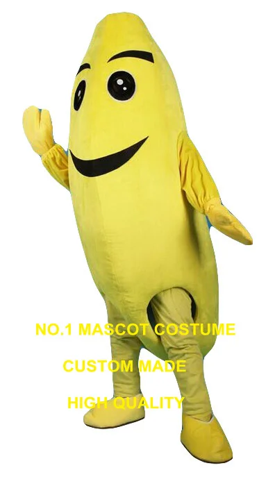 

Realistic Banana Mascot Costume Adult Size cartoon fruit banana Theme Anime Cosplay Costumes Carnival Fancy Dress Kits 2911