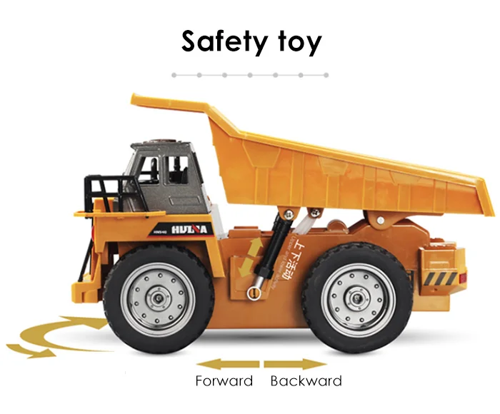 Hui Na 1:18 г 6CH пульт дистанционного управления сплав самосвал RC большой самосвал инженерные транспортные средства загружен песок автомобиль RC игрушка для детей подарок