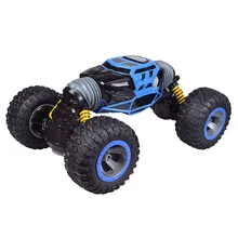 2,4 г четырехколесный привод RC автомобили гусеничный 4WD двухсторонний трюк трансформирующий автомобиль игрушка перезаряжаемый автомобиль подарок на день рождения