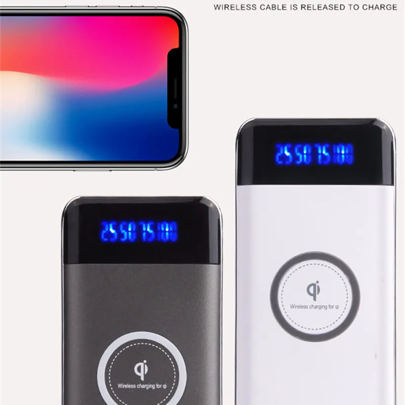 Fast Wireless Charging Power Bank 10000mAh Portable Mobile Phone Charger Dual USB Wireless Charger Powerbank For iPhones Xiaomi Fast Wireless Charging Power Bank 10000mAh Portable Mobile Phone Charger Dual USB Wireless Charger Powerbank For iPhones Xiaomi