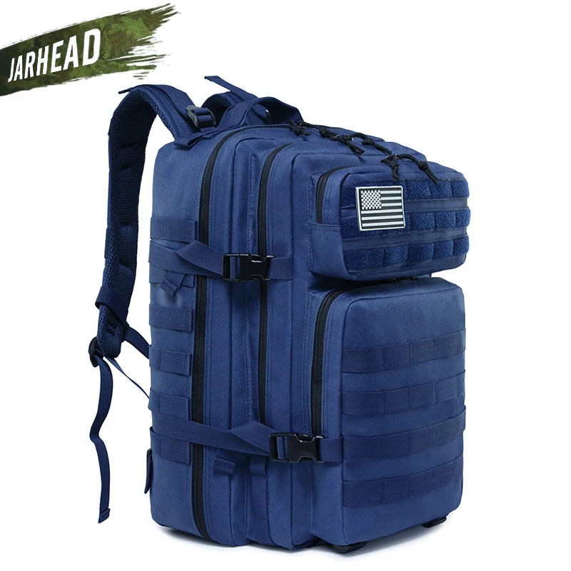 2019 New 3P Military Backpack Army Tactical Outdoor Camping Men Rucksack Oxford Cycling Hunting Hiking Sports Climbing 45L Bag