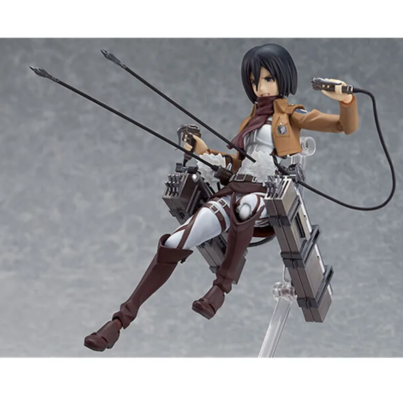 Атака на Титанов Микаса Акерман Аниме Фигурки игрушки Figma 203 фигурка супер герой 15