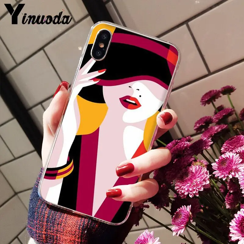 Fashion pop stripe lady