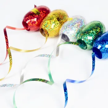 

XXYYZZ 5mm*10m Balloon Rope Foil Balloon Laser White Rose Gold Ribbon Wedding Birthday Party Decoration Air Balloon Wrapping Tap