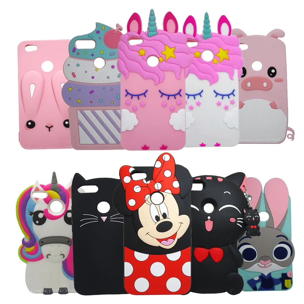 

Soft Silicon Cover 2017 For Xiaomi Redmi Note 5A Case phone 3D Cartoon smile Cat For Xiomi Redmi Note 5A Pro Cover Prime