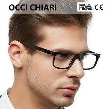 Мужские Оптические очки, модные, черный, анти-синий светильник, Классическая оправа, мужские оправы для очков, весенние петли, OCCI CHIARI MELE