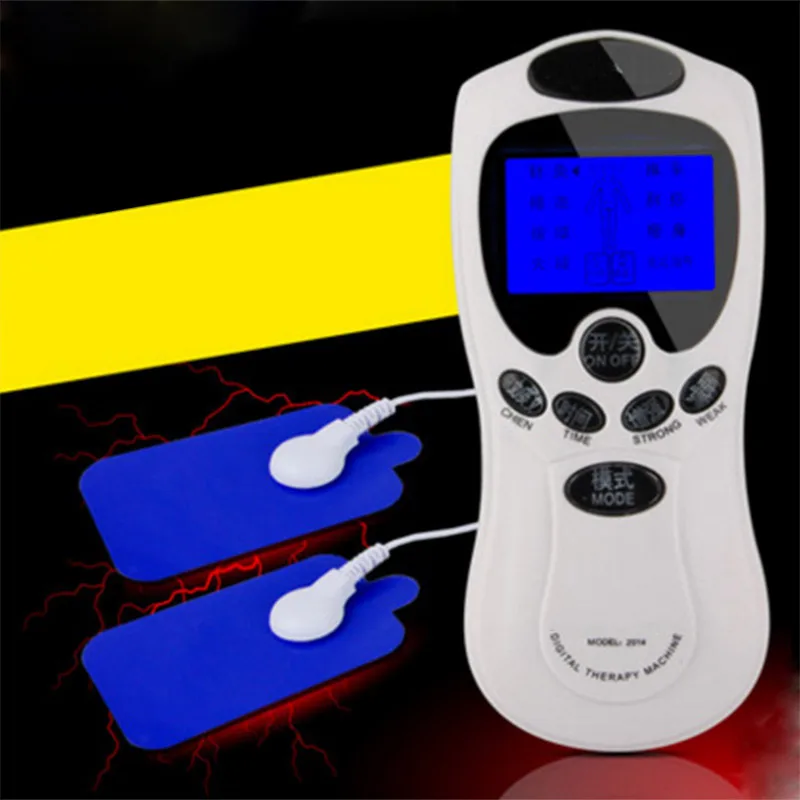 Dual Output Electrode Tens Acupuncture Therapy Massager Machine Pulse