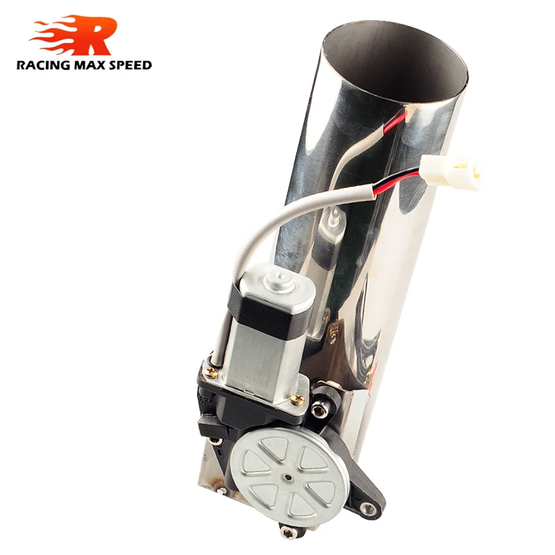 

Car universal exhaust cutout 2.5inch straight cutout pipe switch Manual controller exhaust valve
