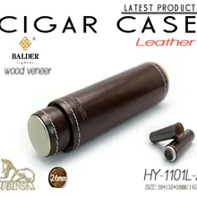 Кожаный чехол для сигар Humidor сигарный набор одна сигарная трубка Встроенный кедр 2 цвета на выбор HY1101