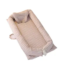 Дорожные Детские гнездо кровать Портативный удаляемый моющийся люлька детская кроватка для детей из хлопка для маленьких детей, люльки